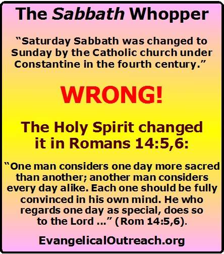 Did Constantine Change The Saturday Sabbath To Sunday